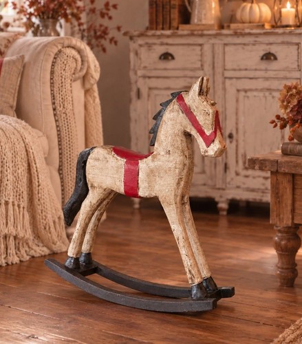 Deko pferd schaukelpferd holz - pferd,