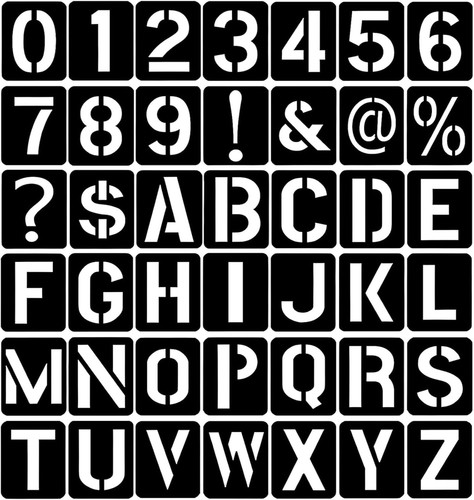 Stück buchstaben schablone - stück,