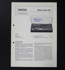 Original WEGA studio 3230