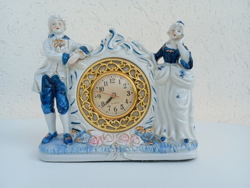 Porzellan kaminuhr herr und - porzellan,