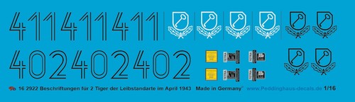 Peddinghaus decals 2922 - peddinghaus-decals,