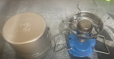 30.Gaz Globetrotter camping stove Very Nice Shape Compact With Case / Pot
