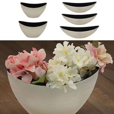 Deko Schale Oval Champagner/Schwarz Pflanzschale Obstschale Snackschale