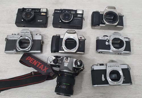 Pentax minolta filmkamera - pentax,