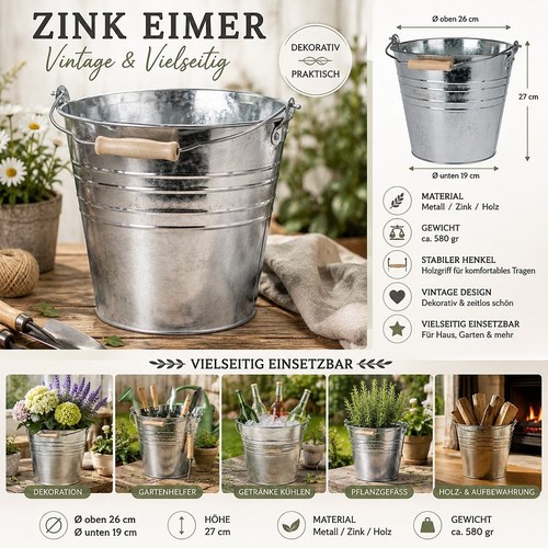 Eimer metalleimer zinkeimer - metalleimer,
