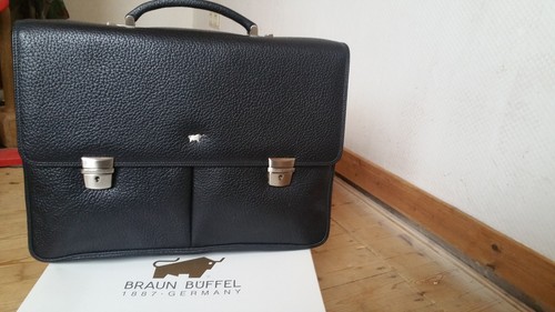 Braun büffel aktentasche - büffel, uomo