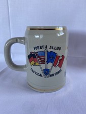 Bierkrug 4th ATAF Ramstein AirBase | NATO Kalter Krieg Militaria | Sammler Gold
