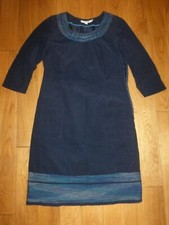 Boden Kleid Tunika  schwarz WINTER fein Cord  Gr. 36 UK 10