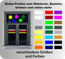 Punkte, Klebepunkte Aufkleber Auto Tür Glastür Wand Tattoo Möbel 12 Stück