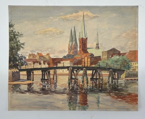 Aquarell stadtansicht von - aquarell,