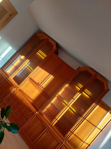 Wohnwand holz glas - wohnwand, holz/glas,