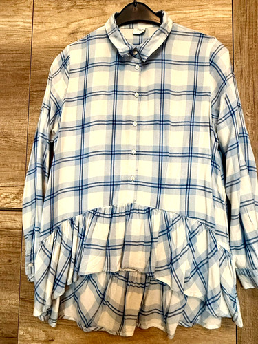 Tolle bluse hellblau - bluse, karos