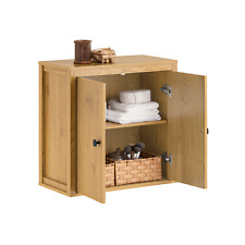 B-waren Wäscheschrank Badkommode Badschrank mit Wäschesack BZR168-SN-bwaren