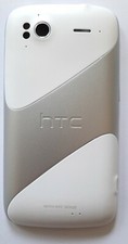 NEU Rückdeckel für HTC Sensation G14 und Sensation XE G18 Aluminium weiss silber