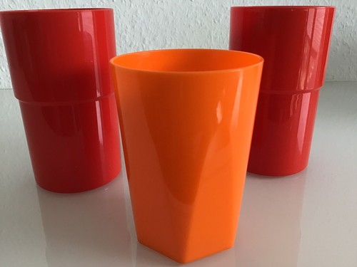 Vintage kinder plastikbecher - kinder, -plastikbecher