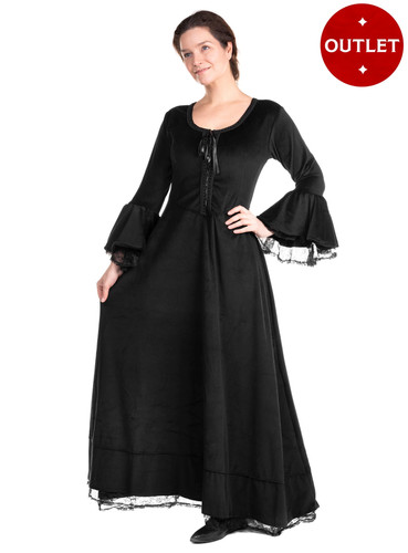 Mittelalter samtkleid mit - mittelalter,