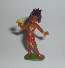 Mogli mit Banane sehr dunkle