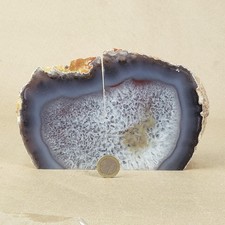 Achat Geode Buchstütze Quarz