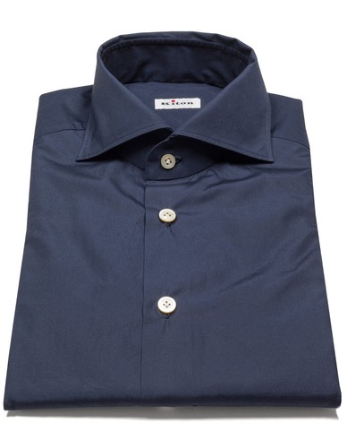Kiton hemd dunkelblau mit - kiton,
