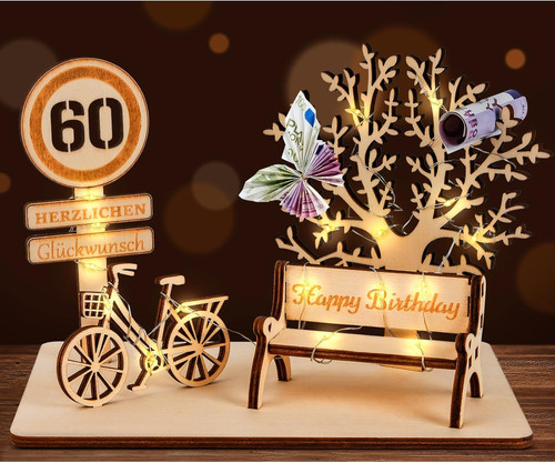 Geldgeschenk geburtstag holz - geldgeschenk,
