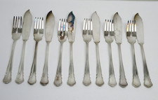 12-tlg. Fischbesteck 6 Pers. ║ Besteck Wilkens Chippendale ║ versilbert 90 ║i96