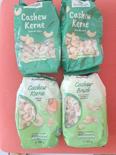 Bio cashewkerne natur 7x300g - cashewkerne, natur,