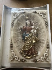 Wachsrelief Maria Mit