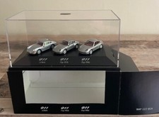 1:87 - 3 Porsche 911 silber (1964-993-996) Herpa Werbemodell - selten - mit OVP