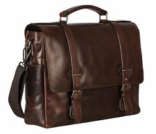 LEONHARD HEYDEN Roma Briefcase 2 Compartments Aktentasche Tasche Brown