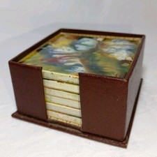 ~ 6 DDR Untersetzer Keramik Kacheln Fliesen Neuwertig ~