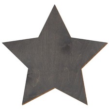 Holz Stern V3 Grau beidseitig