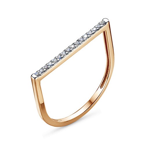 14k 585 rotgold ring - ring, r121-2611