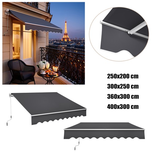 Alu gelenkarmmarkise 250 400cm - alu,