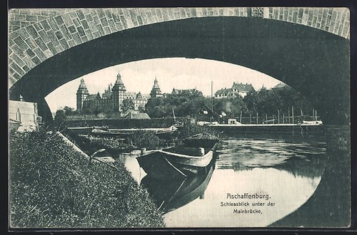 Ansichtskarte aschaffenburg - ansichtskarte,