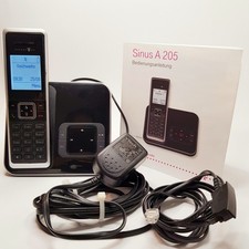 Sinus A205 DECT Telefon mit AB und neuen Akkus – Telekom VTech Top Zustand