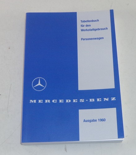 Tabellenbuch mercedes benz - mercedes,