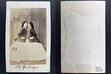 Marie Geistinger Vintage CDV Album Print.Marie "Charlotte Cäcilie" Geistinge