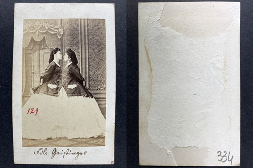 Marie geistinger vintage cdv - marie,