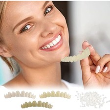 Prothesen Gefälschte Zähne, 2 Paar Falsche Künstliche Temporäre Zähne Zahnspange