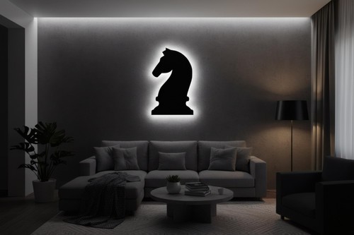 Schach springer led neon - springer,