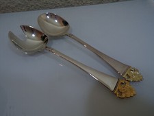 Robbe & Berking ROSENMUSTER GOLD Vorlegeteil Salatbesteck Silber 150 TOP