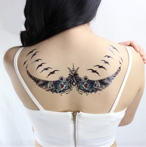 Temporäres tattoo set rabe - temporäres,