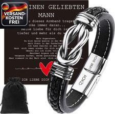 Edelstahl Lederarmband Herren