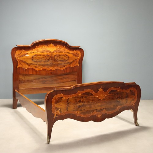 Antikes barockes doppelbett - antikes,