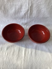 Vintage/ Retro Suppe-Müsli Schüssel Rot/ Grün Waku West-Germany.