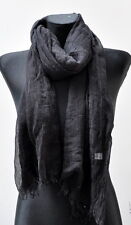 XXL Seidenschal Langschal Lang Schal Halstuch Tuch Damenschal Fransen Uni Damen