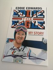 Michael Edwards Eddie the Eagle original Autogramm signed autograph  Olympia Ski