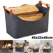 Filzkorb Brennholz Kiste Mit