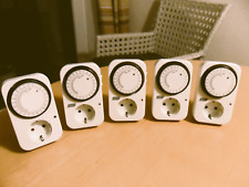 Zeitschaltsuhren, 5 Stück, mechanisch, Marke Quigg