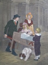 altkolorierter Kupferstich, Cries of London, Plate 12, Wheatley/Vendramini, 1820